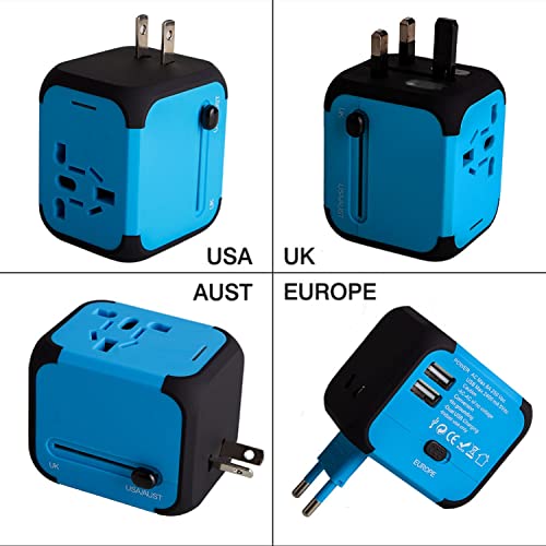 150 countries universal travel plug adapter