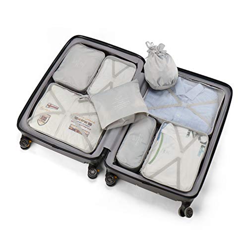 Organizador para maletas, 8 bolsas de almacenamiento para el viajero