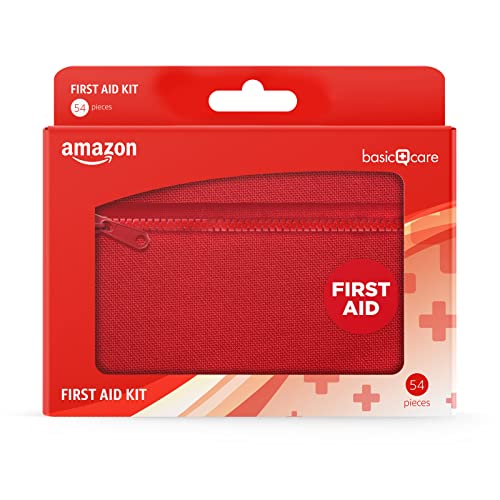 Amazon basic care, Kit de primeros auxilios, 54 unidades