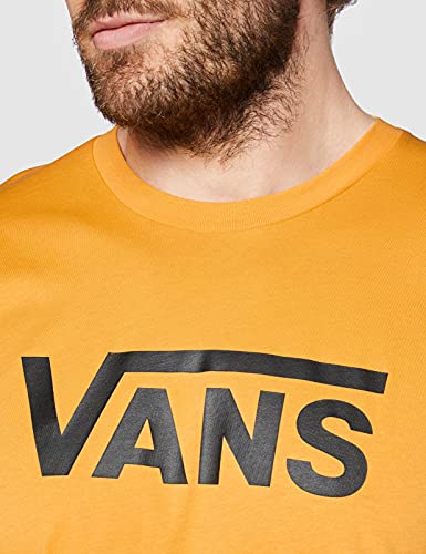 Vans Men's Classic T-Shirt, Golden Glow-Black