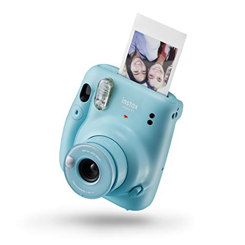 Fujifilm Instax Mini 11, cámara instantánea + Funda, azul cielo