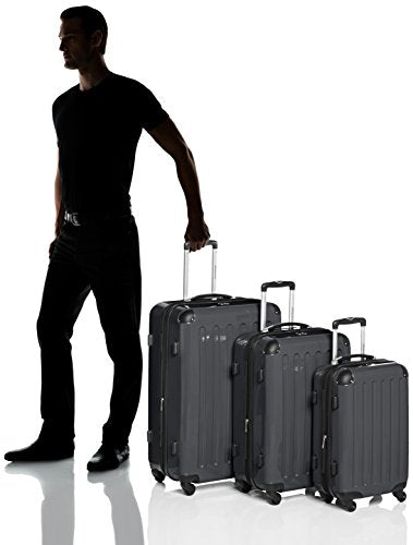 Hauptstadtkoffer, set de 3 maletas, color negro
