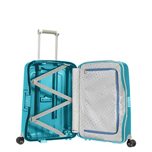 Samsonite S'Cure Spinner, maleta de cabina, 55 cms, 34l, azul turquesa