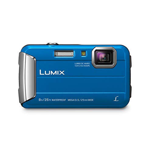 Panasonic Lumix DMC-FT30, cámara acuática de 16.1 MP, 8 metros, F3.9-5.7, azul