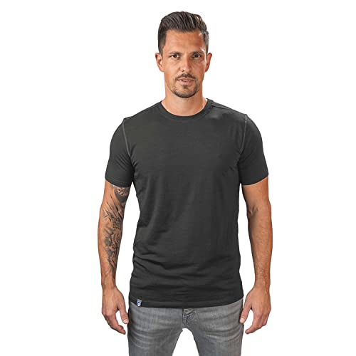 Alpin Loacker, camiseta de merino para hombre, gris