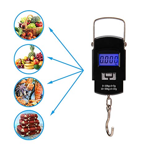 Hyindoor 50kg portable digital electronic hanging scale for travel