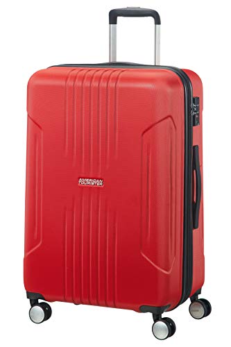 American Tourister Tracklite Spinner M, maleta mediana, 67 cms, 82 L, roja