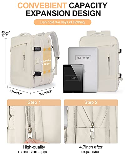 SZLX, mochila de viaje para mujer, beige, mejorada, modelo G (2023) —  BigTravelMarkt