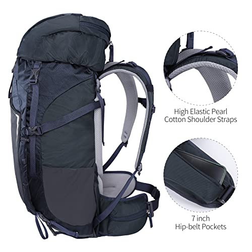 SKYSPER, 50 l, mochilas de senderismo, unisex, gris azulado