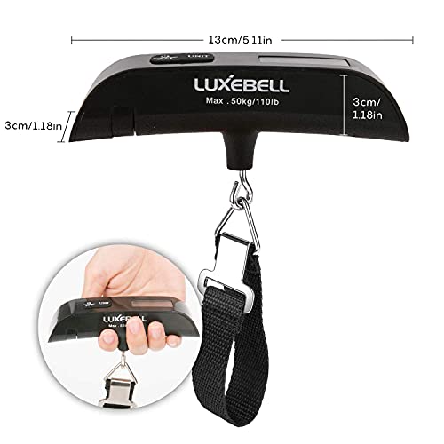 Luxebell, báscula de equipaje digital de 50 kgs, para viajes