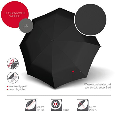 Knirps, kleiner schwarzer Regenschirm