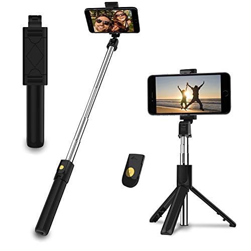 EasyULT extendable tripod selfie stick with bluetooth