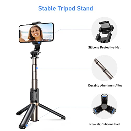 Blukar, Stativ-Selfie-Stick, mit Bluetooth erweiterbar per Fernbedienung