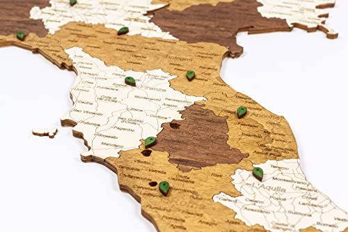 2D wooden map of Italy (85 x 56 cms)