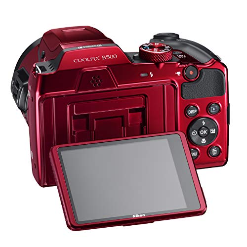 Nikon COOLPIX B500, 16 MP Digital Camera, Red