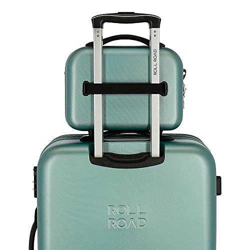 ROLL ROAD India, ABS vanity case, unisex, turquoise, 29x21x15 cm