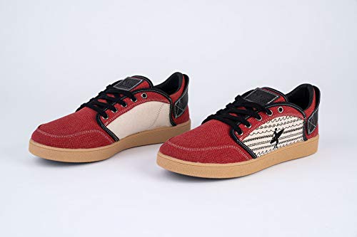 Sneakers 100% only RECYCLED materials, Basq, red