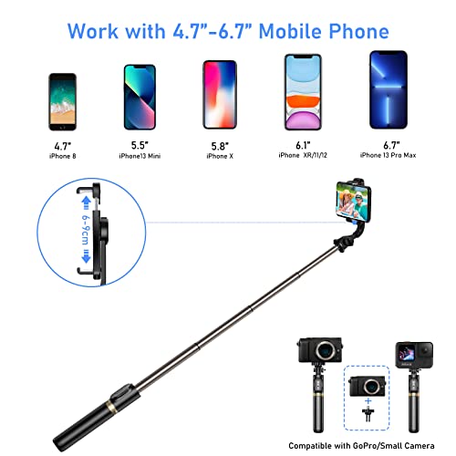 Blukar, tripod selfie stick, with extendable bluetooth (2022