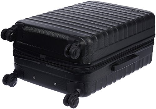 Amazon Basics, rigid spinner travel suitcase, 68 cm, black