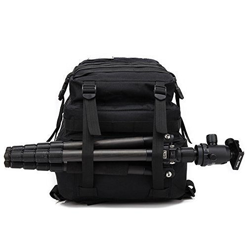 ZEHNHASE, 45L Waterproof Tactical Backpack, Black