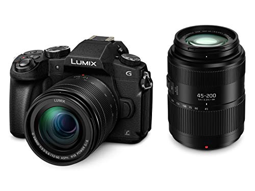 Panasonic Lumix DMC-G80W, 16 MP evil camera + Lumix Vario 12-60mm/F3.5-5.6 and 45-200mm/F4-5.6 II