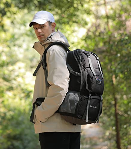 MOUNTAINTOP, 40 l, hiking backpack, unisex, black