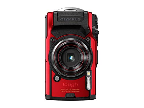 Olympus Tough TG-6 Cámara de Acción, 12 Megapíxeles, Estabilización de Imagen Digital, 4X Zoom de Gran Angular, Vídeo 4K, 120fps, Wi-Fi, Rojo - Fotoviaje