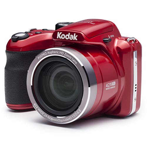 Kodak PIXPRO AZ421, cámara digital con zoom óptico de 16MP y 42x, roja