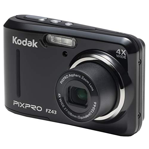 Kodak PIXPRO FZ43-BK, 16,15 MP Kompaktkamera, Schwarz