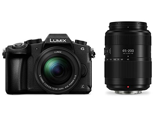 Panasonic Lumix DMC-G80W, 16 MP evil camera + Lumix Vario 12-60mm/F3.5-5.6 and 45-200mm/F4-5.6 II
