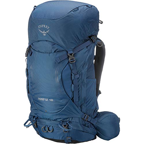Osprey Kestrel, 48L, Men's Hiking Backpack, Blue