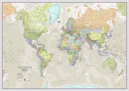 Maps International, mapa del mundo grande