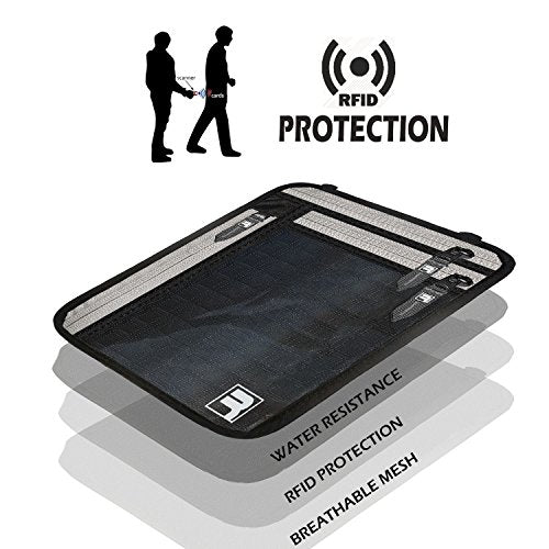 Neck wallet with RFID protection, passport holder for traveling