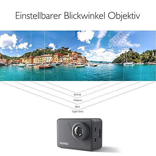 AKASO V50 Pro, cámara deportiva nativo 4K/30fps, 20MP WiFi