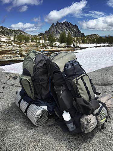 Amazon Basics, Hiking Backpack, 75L, Unisex, Green