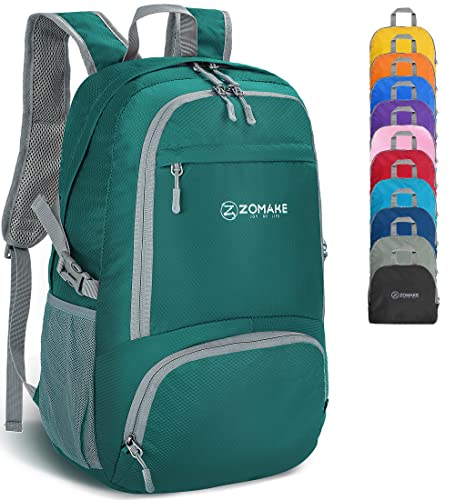 ZOMAKE Unisex 30L Lightweight Hiking Packable Backpack Green