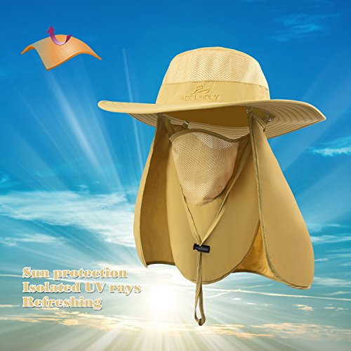 Koolsoly, sombrero de pesca con protección solar UPF 50, unisex