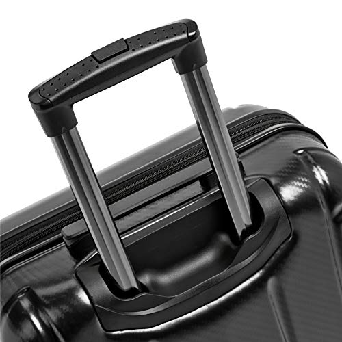 Amazon Basics, Oxford hardside suitcase, with wheels, 68 cm, black