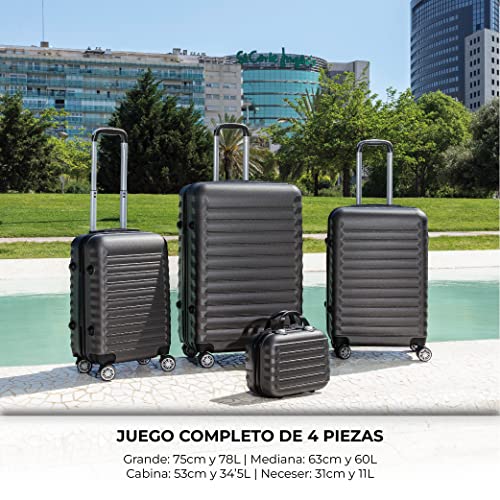 NUMADA, set of rigid suitcases of 4 pcs. Mod. Newteck