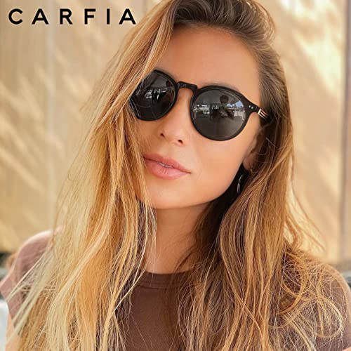 Carfia Vintage Polarisierte Sonnenbrille für Damen und Herren