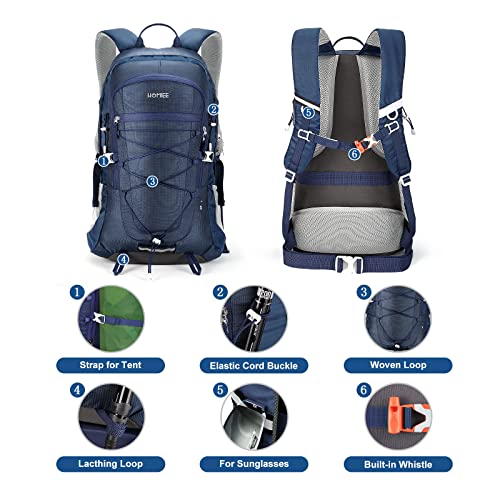 HOMIEE, 45L hiking backpack, unisex, blue