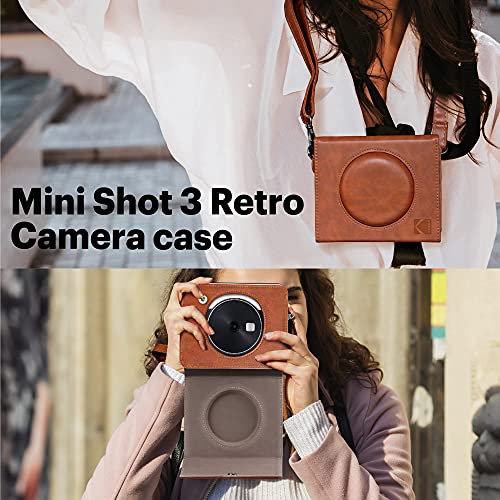 KODAK C300R Mini Shot 3, cámara instantánea con impresora + 68 fotos + Funda + Adhesivos, blanco