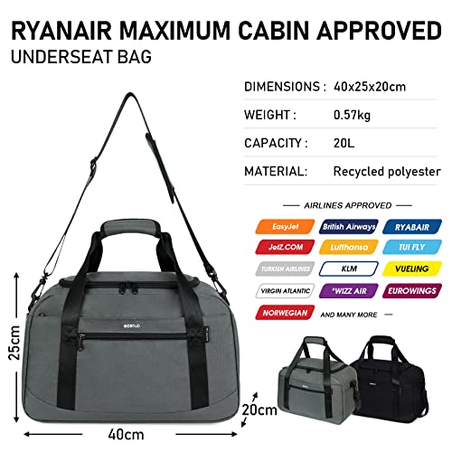 Mochila de mano 40x20x25 Ryanair bolsa de vuelo de cabina equipaje de viaje  bolso de hombro