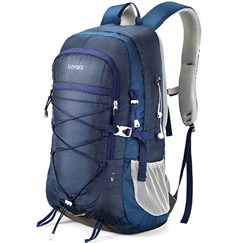 HOMIEE, mochila de senderismo de 45 l, unisex, azul