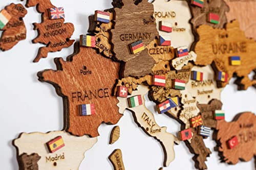 World Flags, wooden bookmarks (340 pieces)