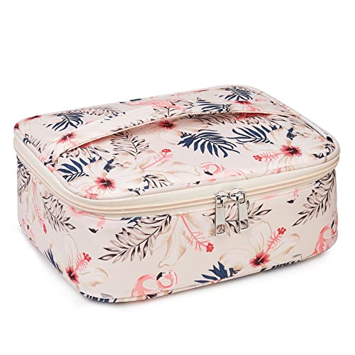 Travel bag for women and girls, design with flamingos