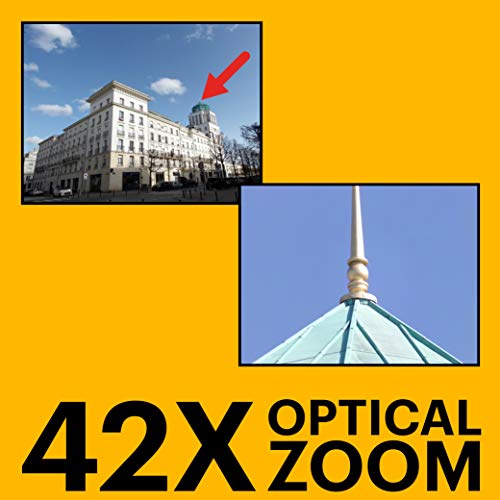 Kodak PIXPRO AZ421, 16MP 42x optischer Zoom Digitalkamera, Rot