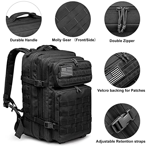 G4Free 40L Military Tactical Backpack Black