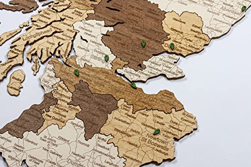 Scotland Wooden Map (50 x 84 cm)