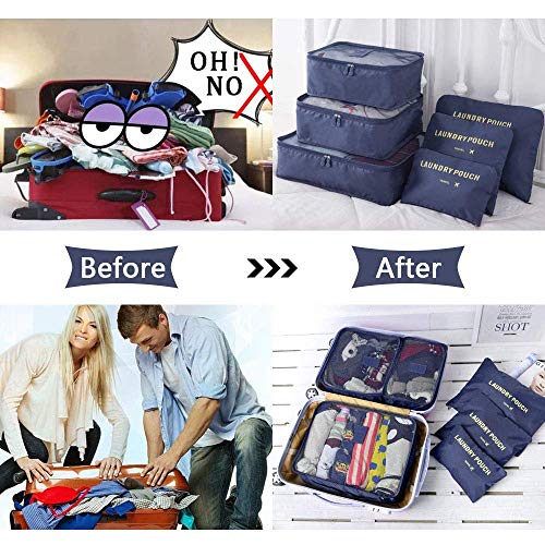 Vicloon, suitcase organizer, 8 pieces bags